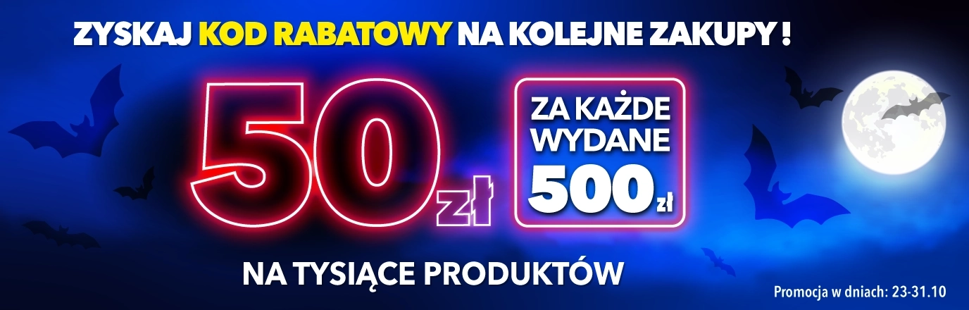 50zł za każde wydane 500zł